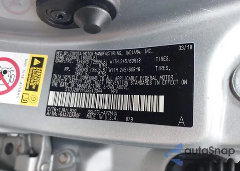 2018 Toyota Highlander Xle from USA, damaged, VIN 5TDJZRFH1JS543044